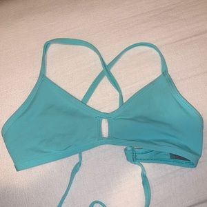 Mint green Jolyn vent top: medium